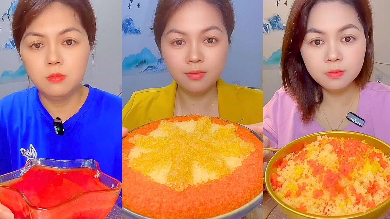 Chinese Colorful Fish Roe ASMR | Layered Seafood Eating Sounds #50
