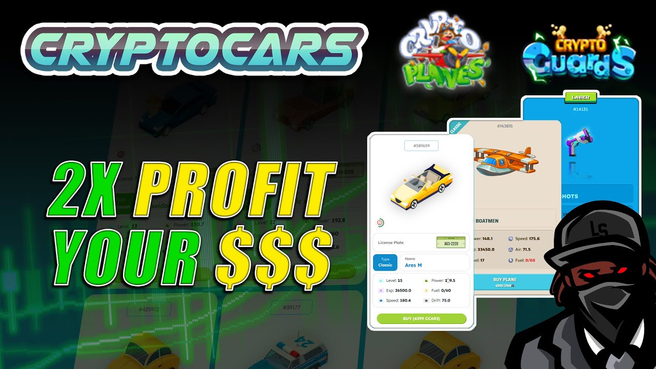 NEW WAY TO EARN HIGHER PROFITS IN CRYPTOCARS, CRYPTOPLANES, & CRYPTOGUARDS!