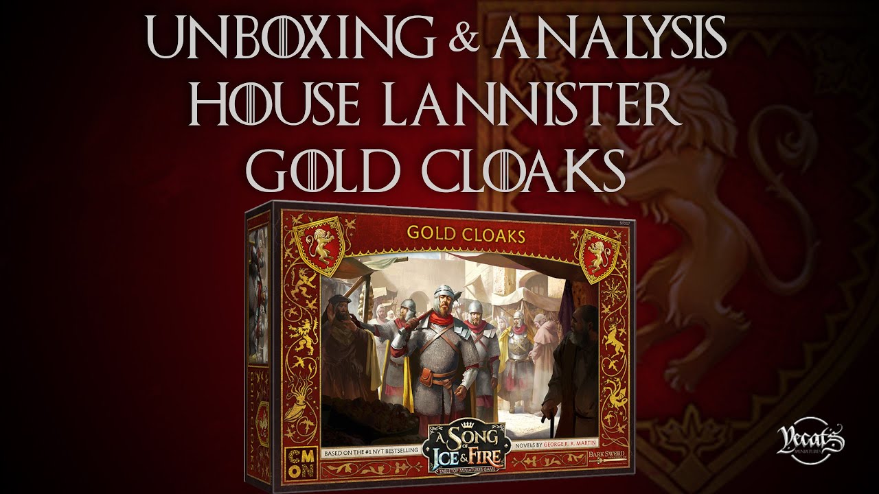 ASOIAF: TMG Unboxing - House Lannister Gold Cloaks