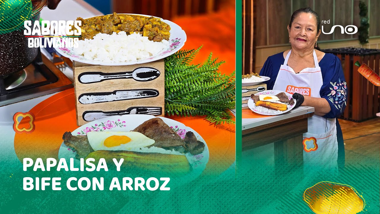 Sigue el paso a paso para preparar una "Papalisa y bife con arroz"