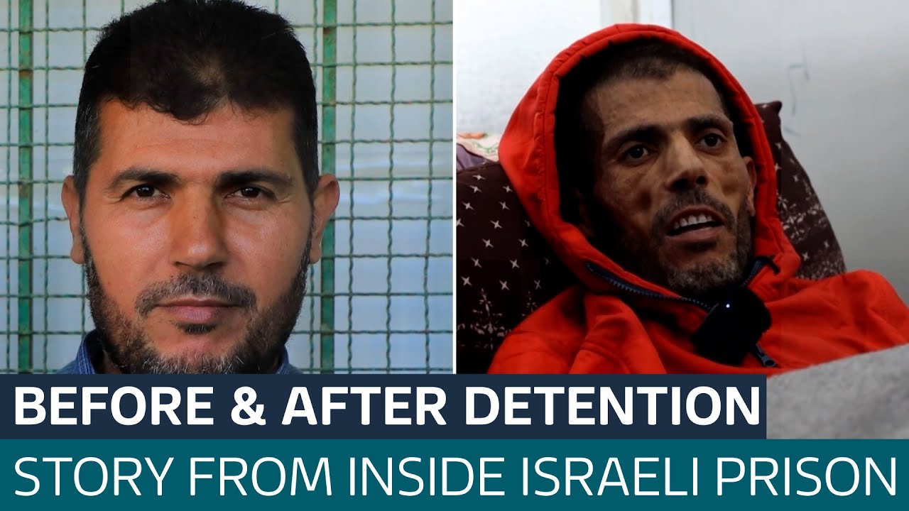 Palestinian man, unrecognisable after Israeli detention, tells his story | ITV News