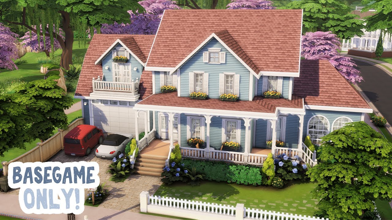 Дом для 6 персонажей из базовой игры! 🧸 || The Sims 4 Семейный дом: Скоростное строительство