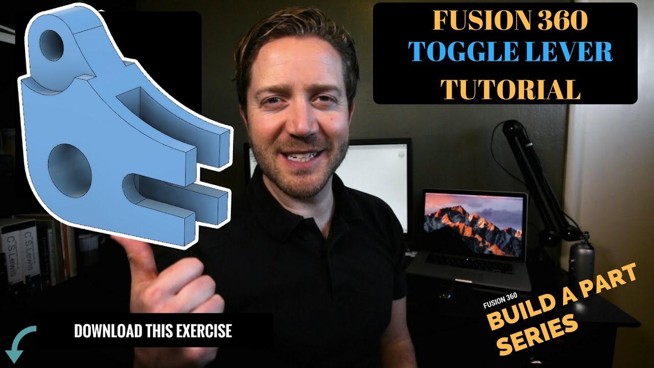 Fusion 360 Tutorial - Toggle Lever Example