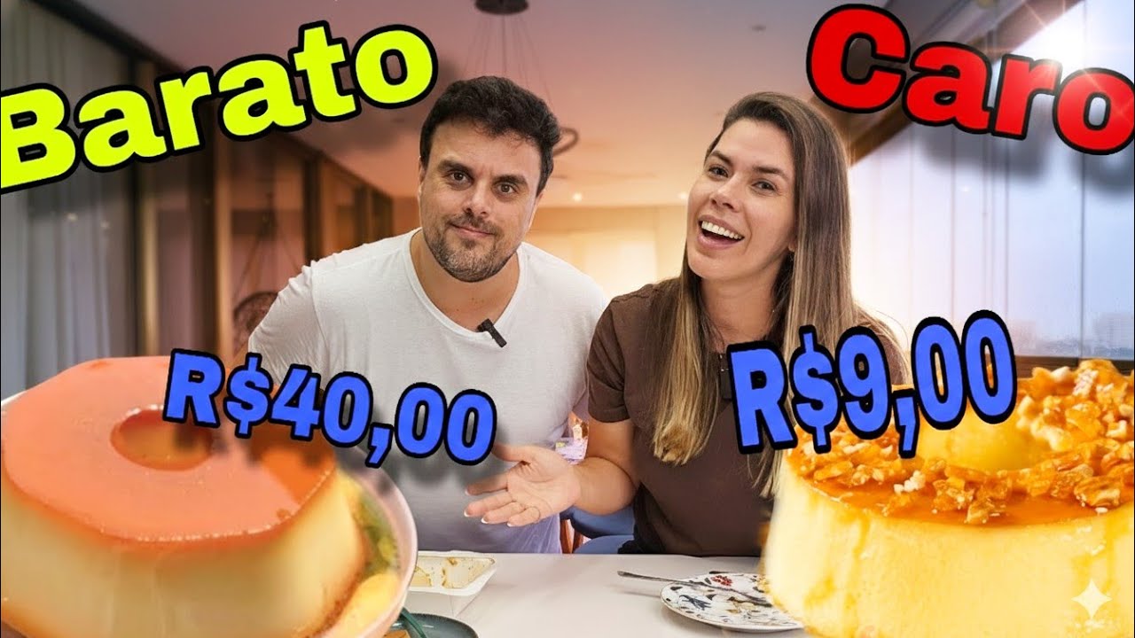 PUDIM Barato x PUDIM Caro |QUAL É O MELHOR ?