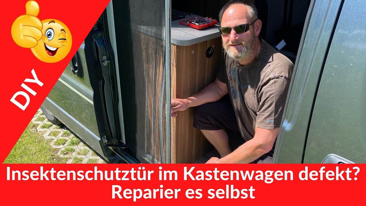 Insektenschutztür im Kastenwagen 🚐 defekt 😳 - Reparier es selbst 🙌🏻  *272