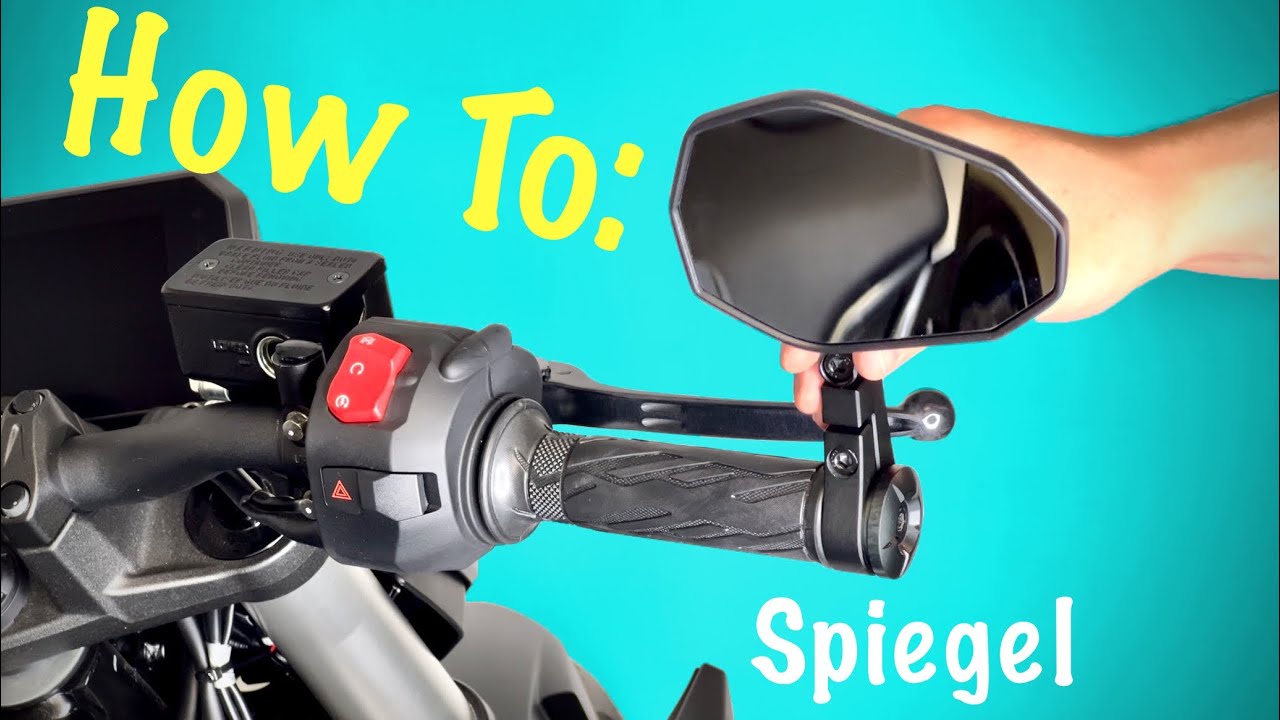 Lenkerendenspiegel fürs Motorrad. Montage SUZUKI GSX-8S. Darauf müsst ihr achten!