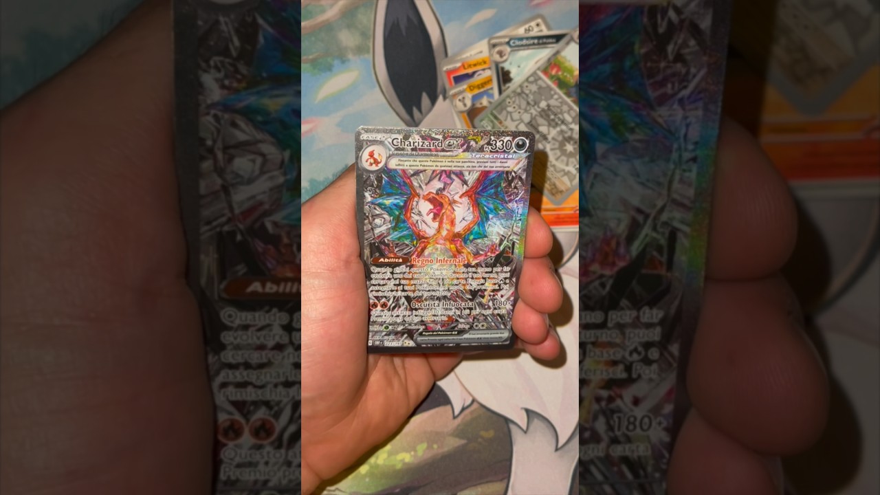 Siamo riusciti finalmente a pullare il Charizard EX Teracristal Alternative Art 😍 #shorts