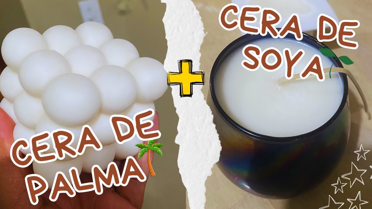 Cera de palma + Cera de soya| Como hacer una vela aromática?| DIY | Mezclemos ceras|