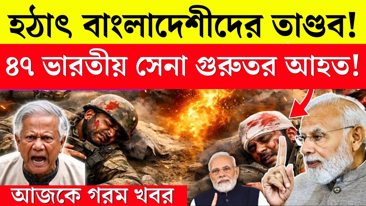 Breaking: বাংলাদেশ সীমান্তে তাণ্ডব! 47 Indian সেনা আহত – Full Report