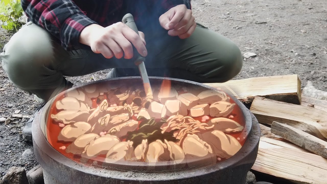 Spicy Dumpling Hotpot from Yuru Camp ゆるキャン△ | Laid Back Camp ASMR | Anime Food in Real Life ASMR