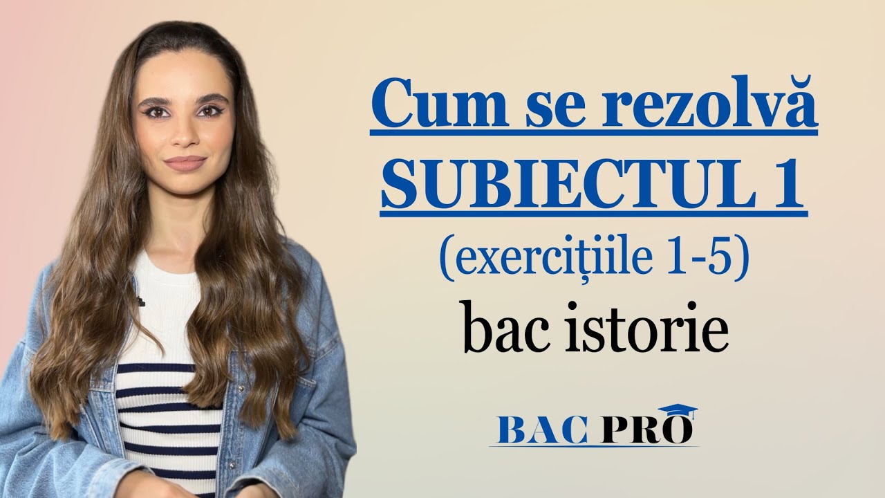 Cum se rezolvă corect subiectul I pentru bacul la istorie, exercițiile 1-5 pe baza textului