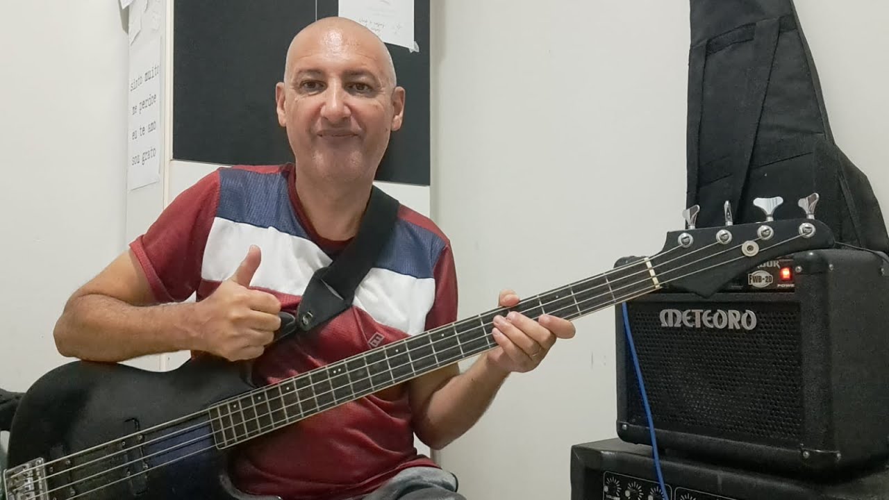 Tocando contrabaixo do zero aula 69, exercícios usando tônica e quinta dupla