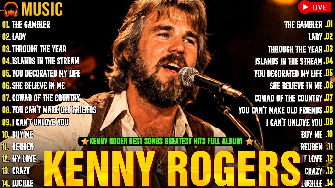 Kenny Rogers Greatest Hits 🎶 Best of Kenny Rogers Nonstop 🔥 Classic Country Songs 60s 70s 80s
