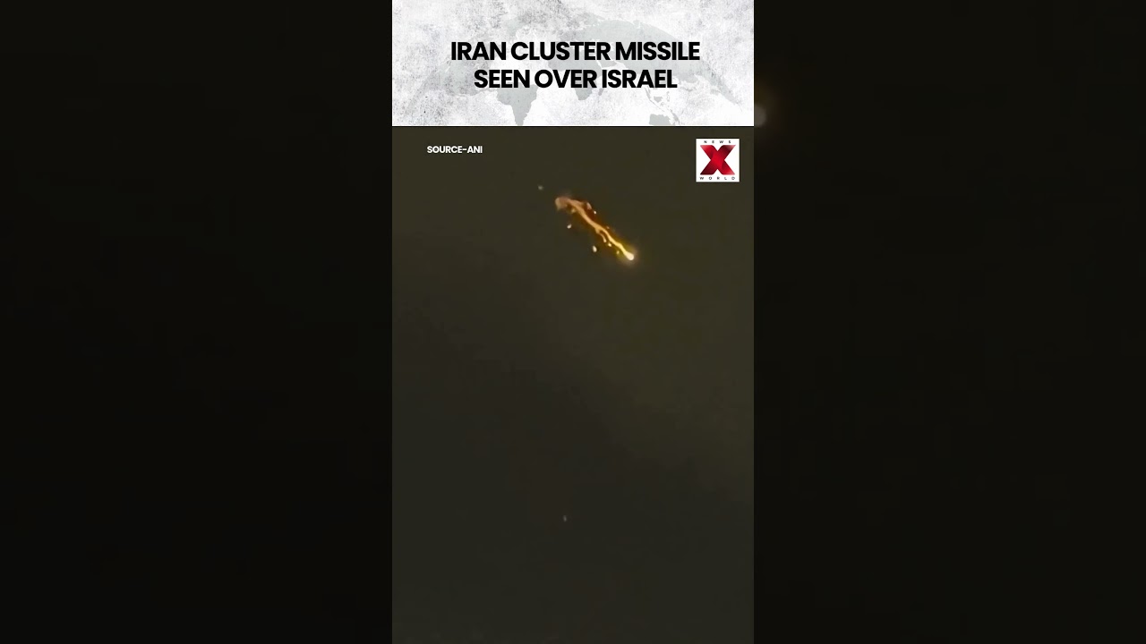 Iranian Cluster Warhead Missile Spotted From Jerusalem And West Bank | NewsX World