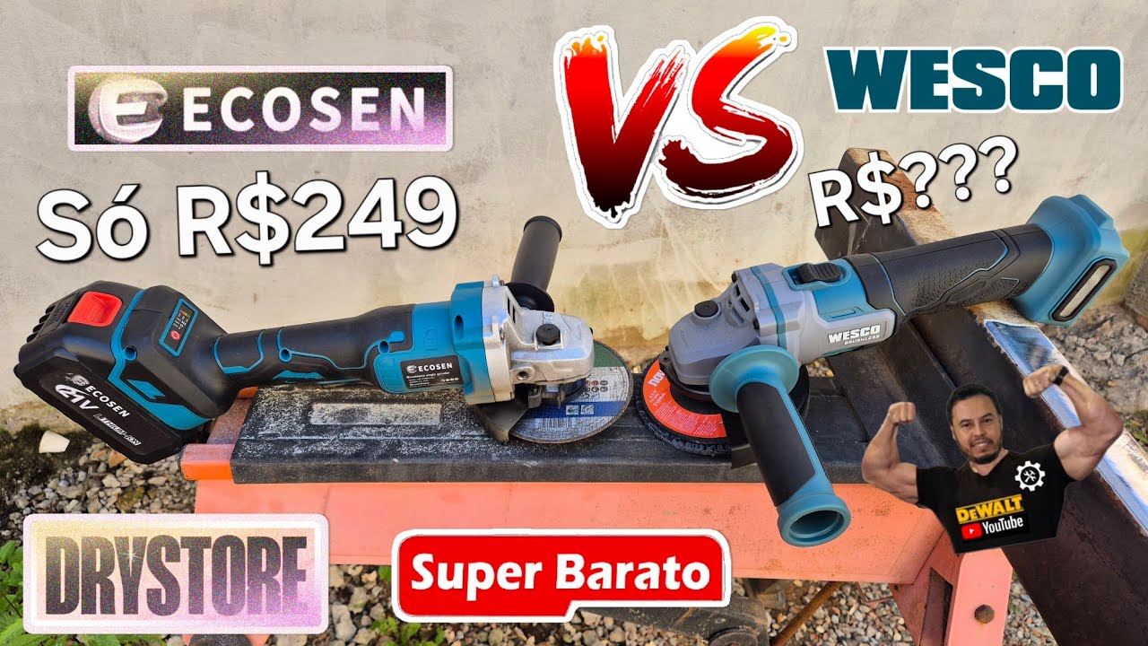 Ferramenta Barata Vale a Pena??? Esmerilhadeira WESCO 18V Ferramentas ECOSEN