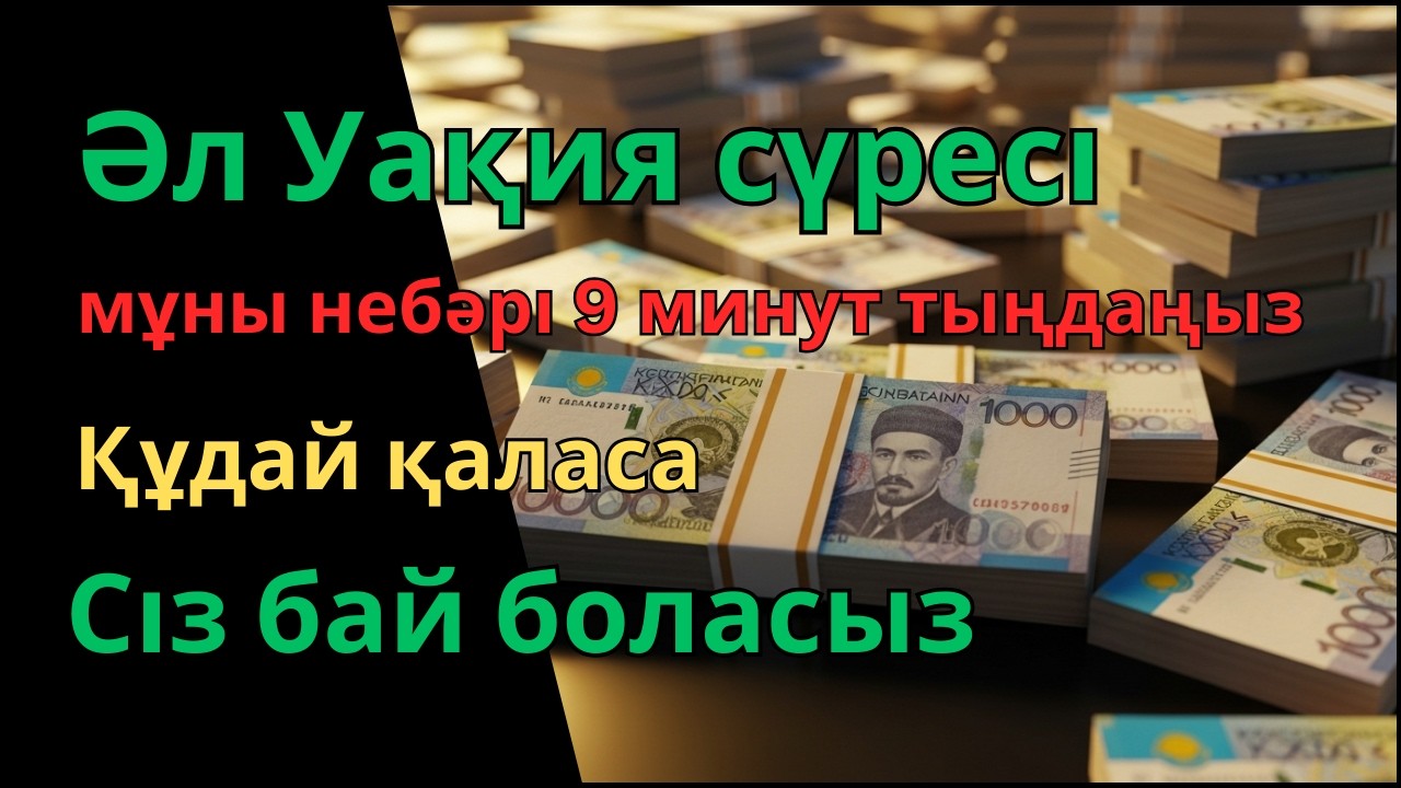 Жұма күніндегі ең күшті дұға! 5 минут тыңдаңыз, берекеңіз судай ағып кетеді (Алла қаласа).