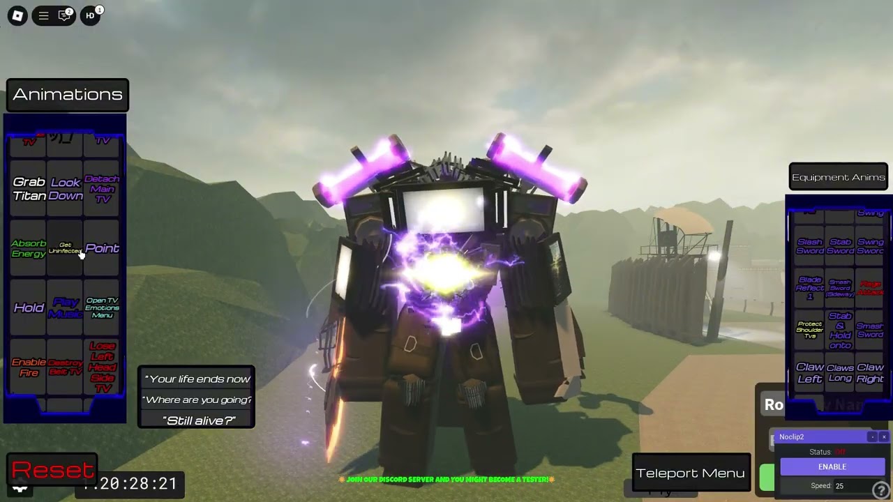 Custom Made Titan TV Man 3.0 In Toilet World Roleplay 2