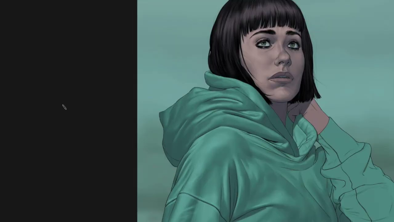 THE CULL - Mattia De Iulis character painting process - Cleo Washington