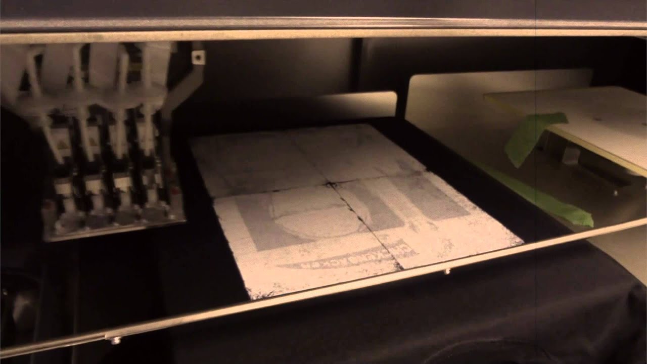 Brother GT--782 Direct to Garment Printer making my Chickenbacker T-Shirt!