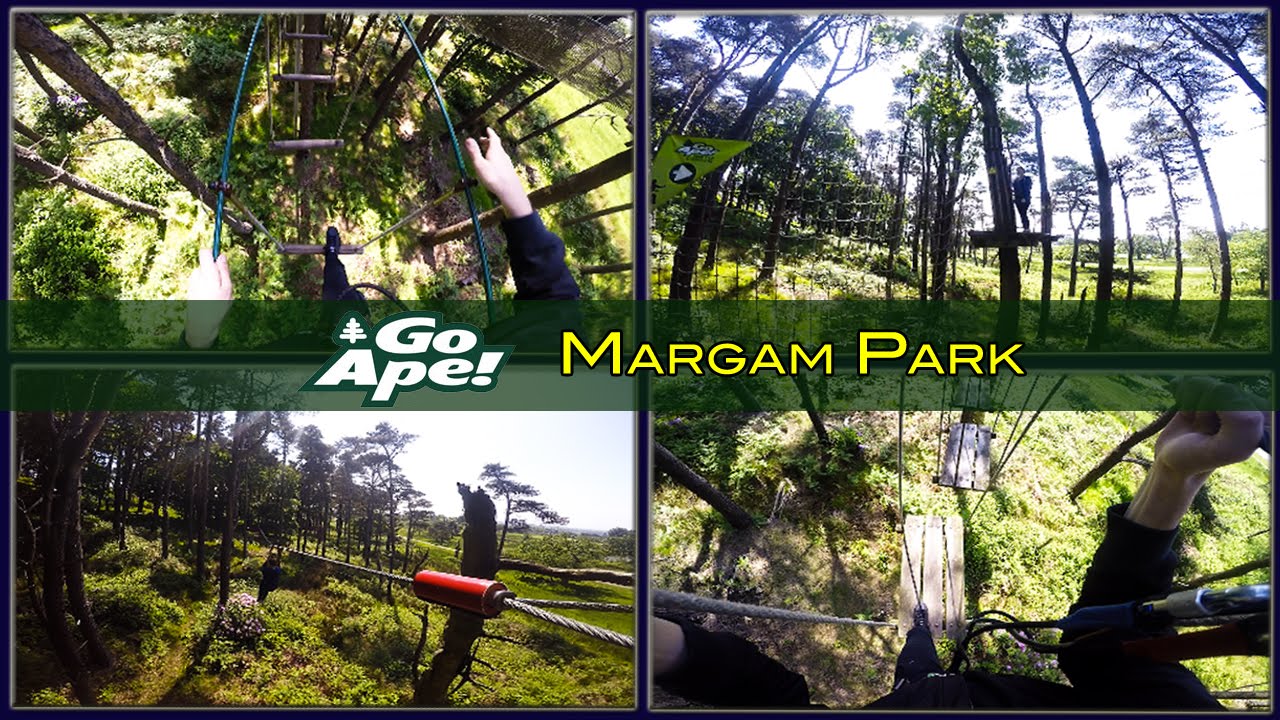 GO APE MARGAM PARK - TREE TOP ADVENTURE || POV | GOPRO ||