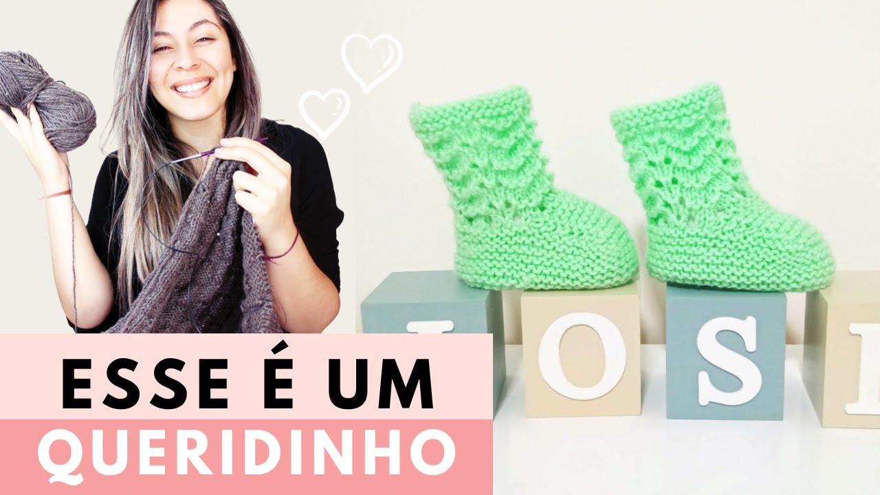 PASSO A PASSO COMPLETO: COMO TRICOTAR UM SAPATINHO DE BEBÊ PERFEITO #286