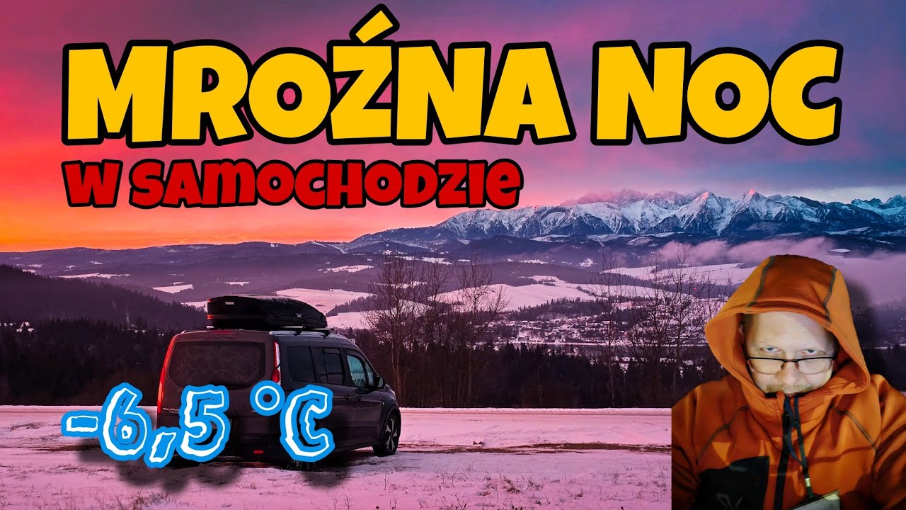 MROŹNA NOC! Czy naprawdę można spać w samochodzie przy -6,5 stopnia?