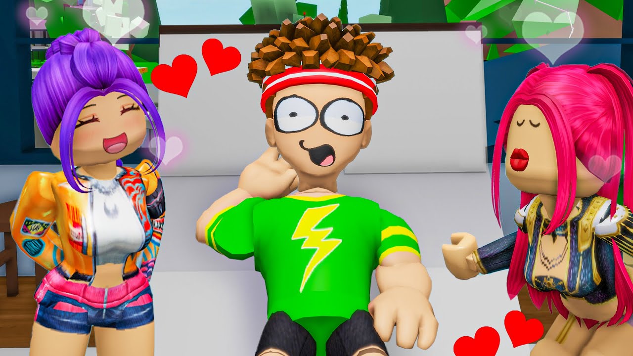 ONE BOY at a HUNTRIX SLEEPOVER?! 💖 KPOP Demon Hunters in ROBLOX