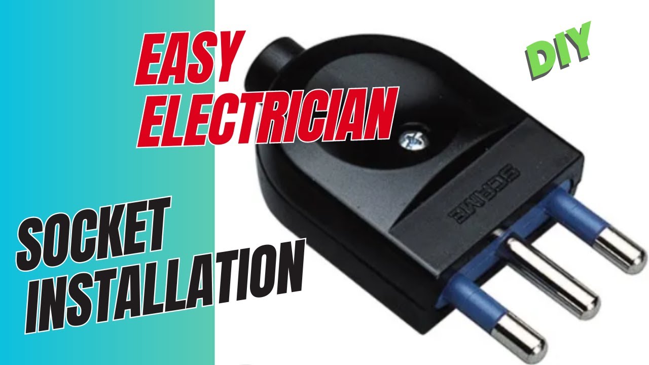 Easy Electrician - Tutorial: Installing a Socket Outlet with Wire - Elettricista facile - presa