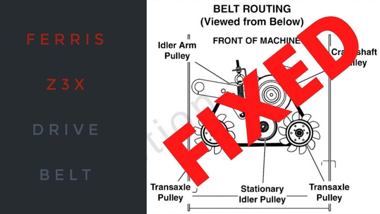 Ferris Z3X | How to Replace Drive Belt |