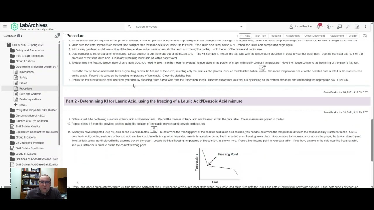 Prelab video: Freezing Point Depression lab