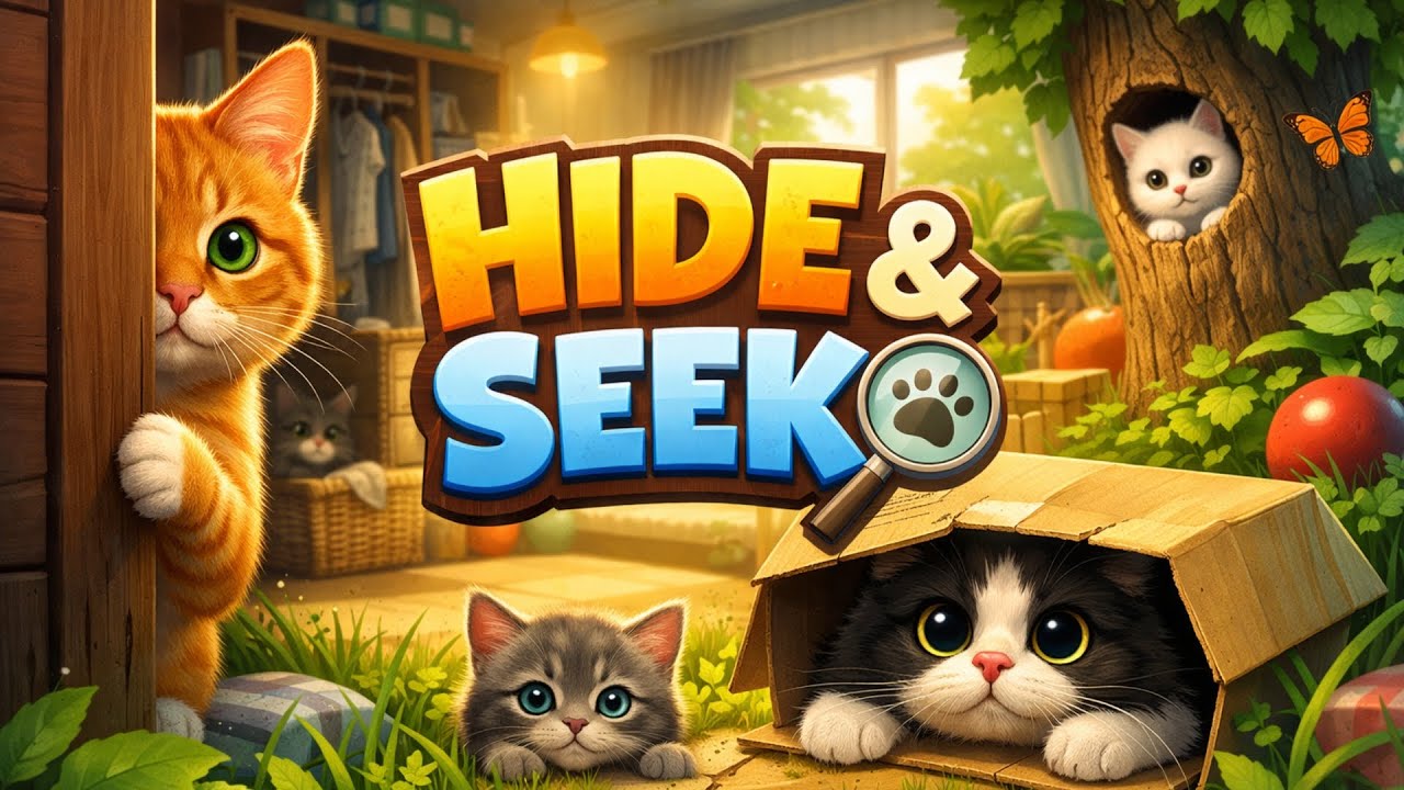 Live 🔴 Hide and Seek Cat Escape 🐾 | Smart Cat Gameplay | Funny & Fun 😹 