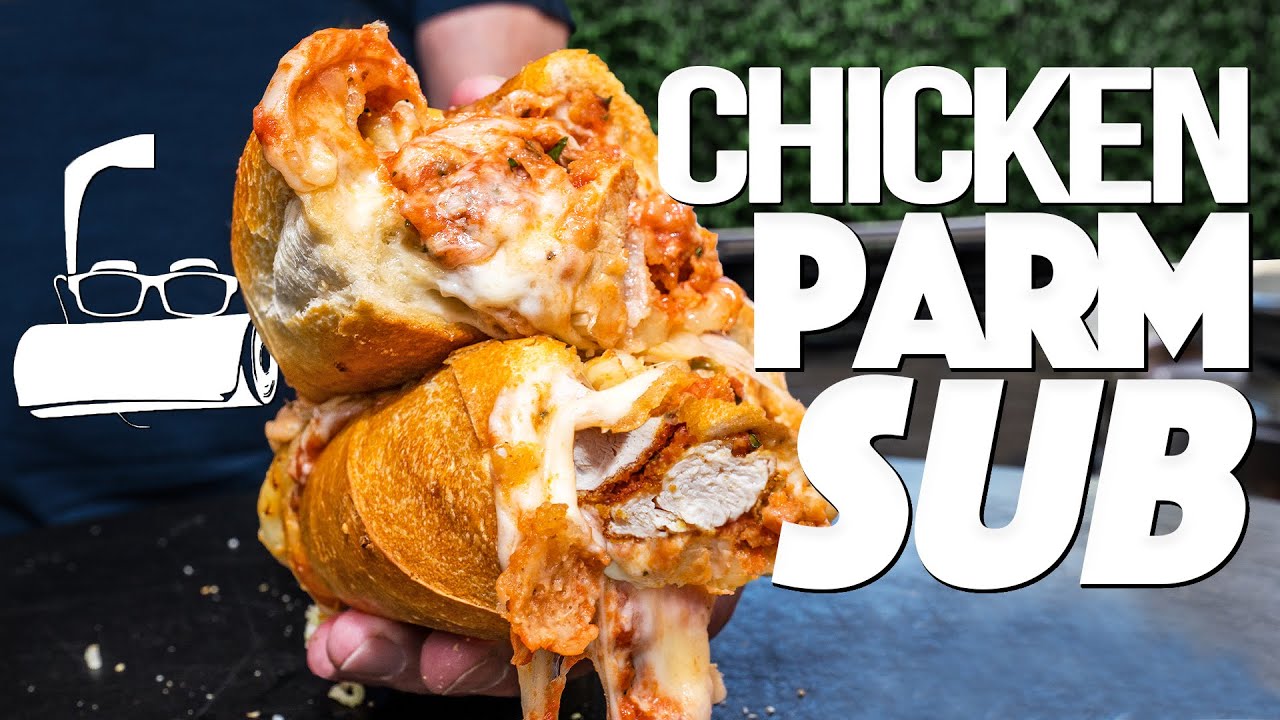 THE CHICKEN PARM CHEESY AF SUB SANDWICH | SAM THE COOKING GUY