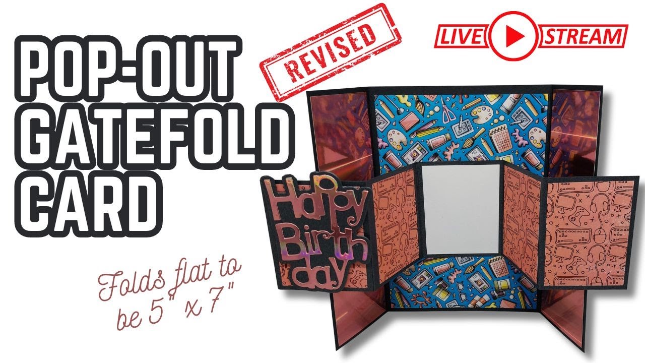 🔵 Pop-Out Gatefold Card | Edited Livestream