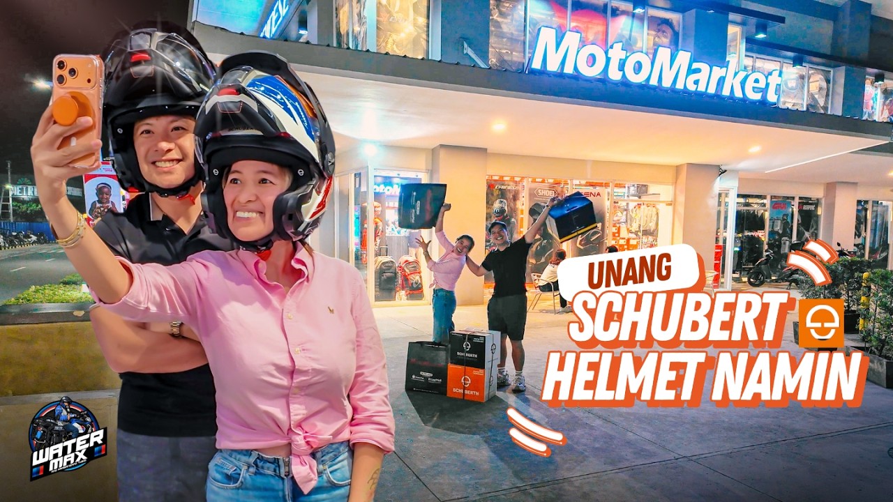 UNANG SCHUBERT HELMET NAMIN GALING SA MOTOMARKET