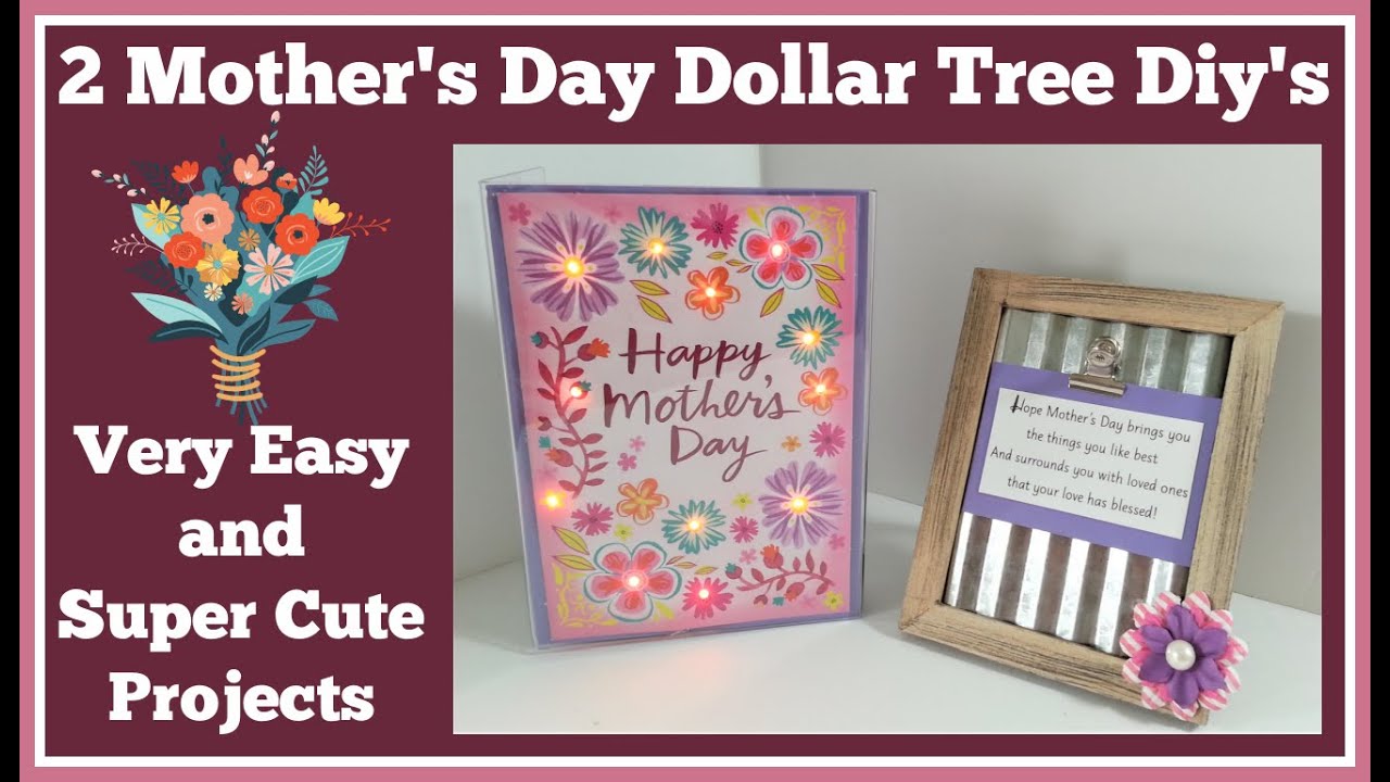 2 Mother's Day Dollar Tree Diys Very Easy