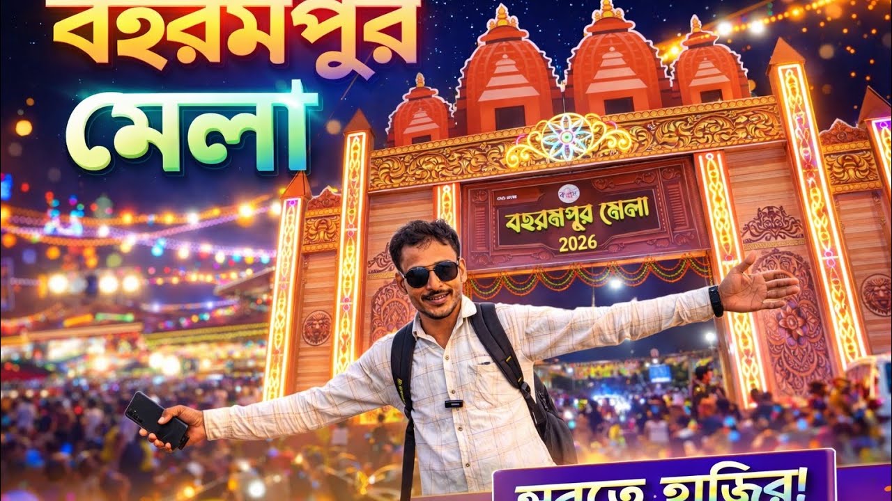 আজকে চলুন ঘুরে আসি Baharampurএর জমজমাট মেলা🎉