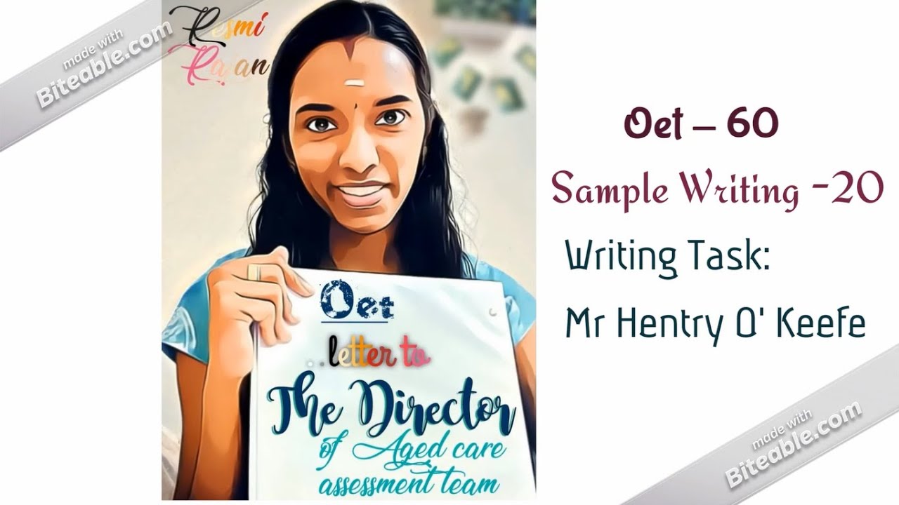 🧑‍💼My sample Oet letter - ✏️Letter to The Director of a Aged care team🌾case note:Mr Hentry O' keefe