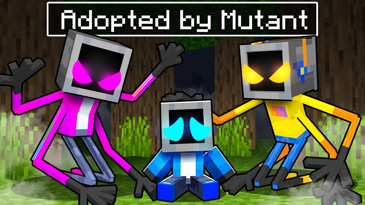 Adopted by Mutant Crazy Fan Girl in Minecraft!