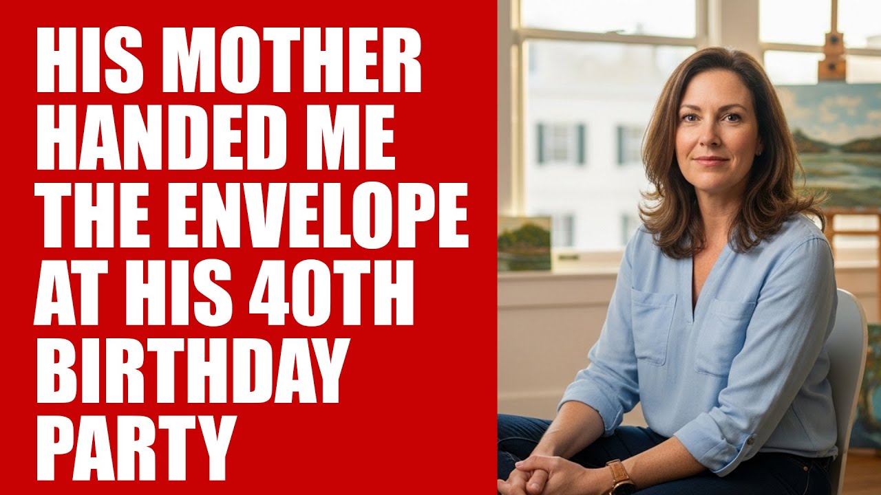 His Mother Handed Me the Envelope at His 40th Birthday Party