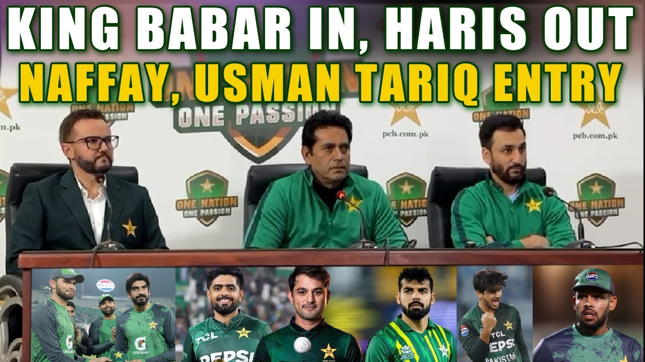 PCB Announced T20 WC Squad .... Big Changes ... Babar is Back.. Haris Out... Youngster entry