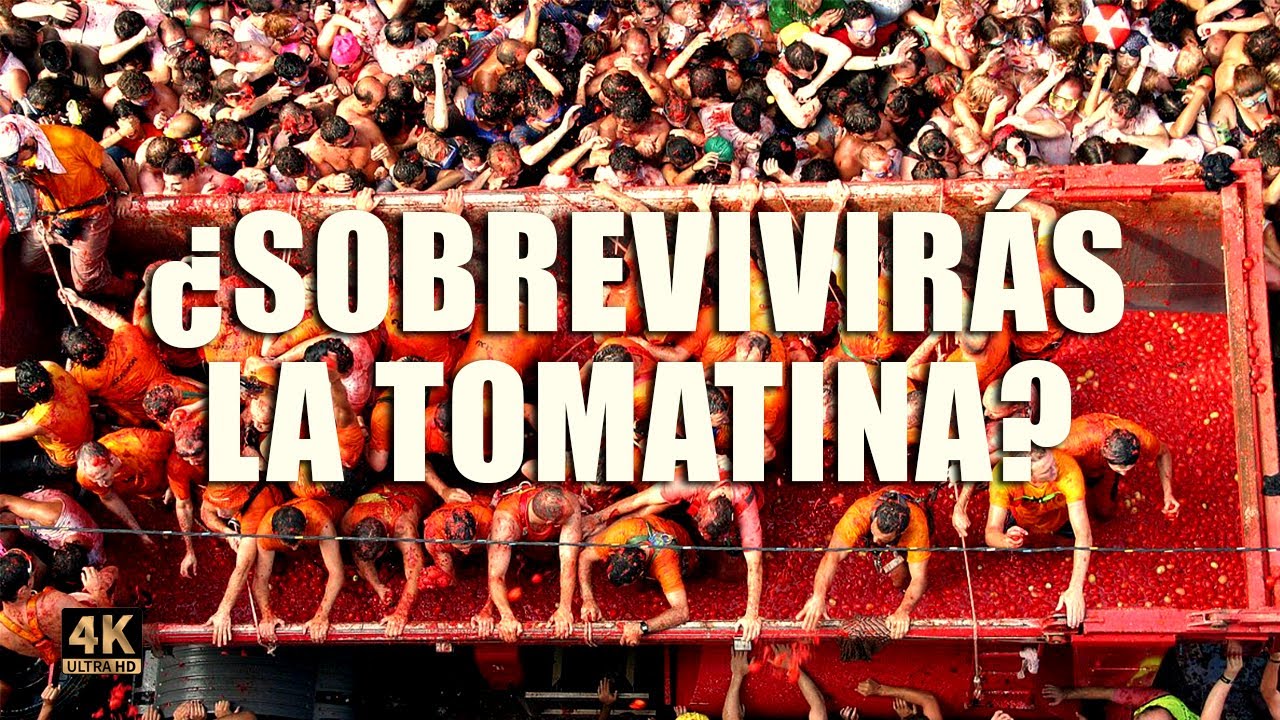 La GUERRA de TOMATES en España 🍅💣💥LA TOMATINA!