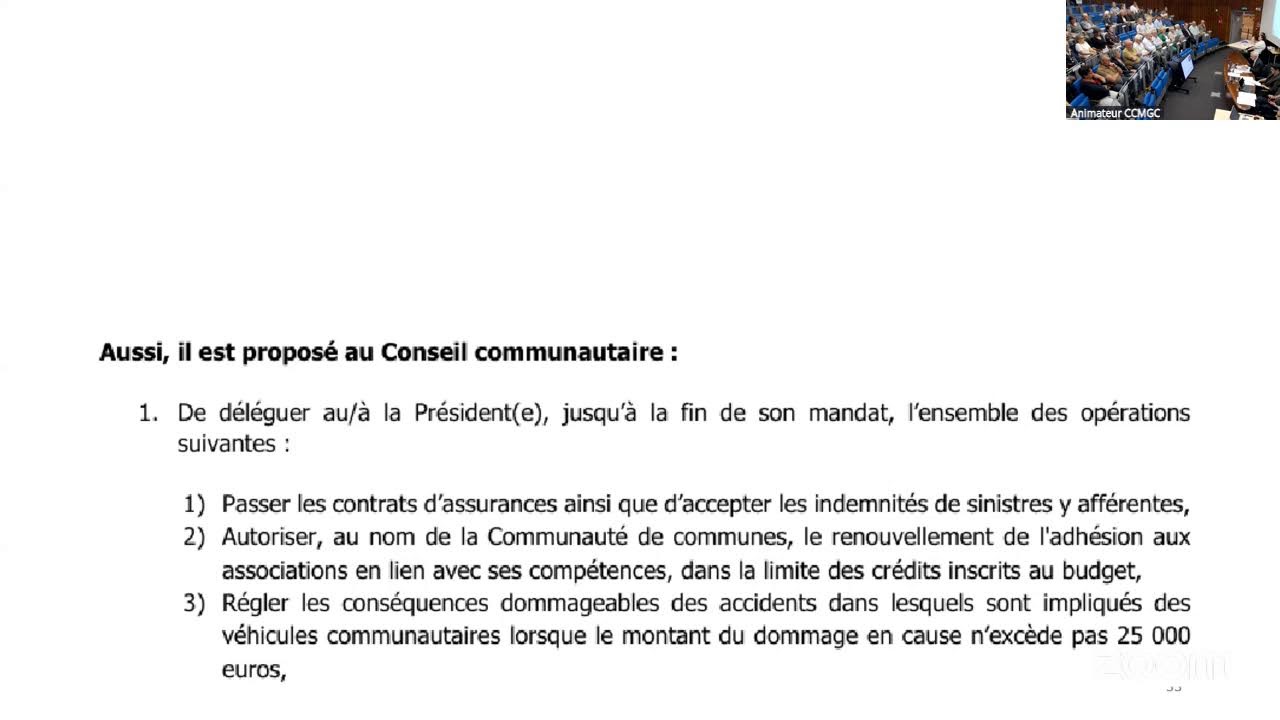 Conseil communautaire d'installation