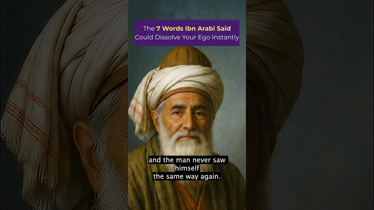 The 7 Words Ibn Arabi Said Could Dissolve Your Ego Instantly