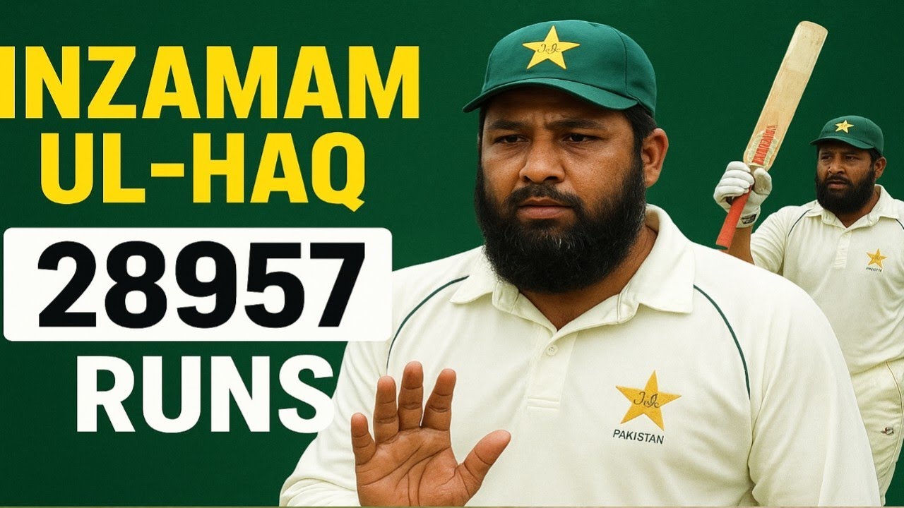 Inzamam-ul-Haq | The Gentle Giant of Pakistan Cricket | Full Career History