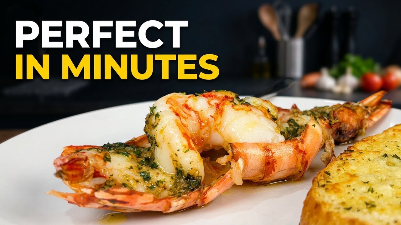 Perfect Garlic Butter Tiger Prawns in Minutes | No Overcooking!