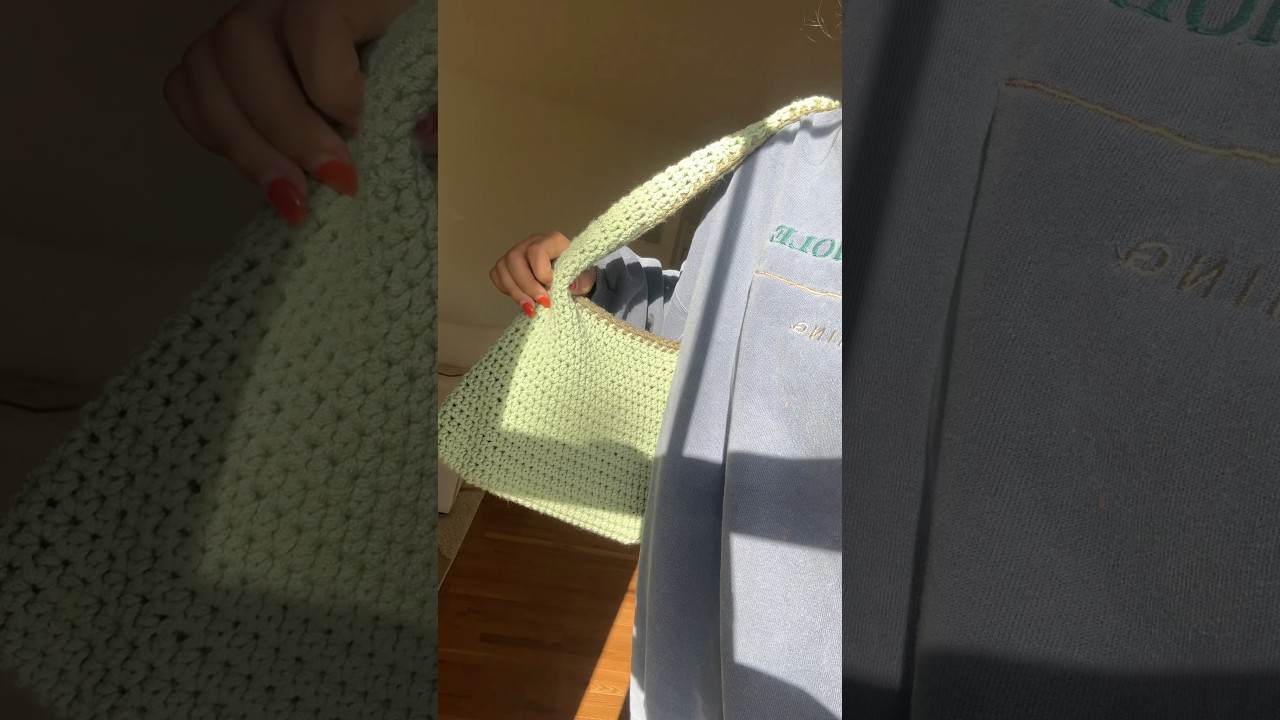 Crochet tote bag!! The perfect summer accessory I need to make more! 