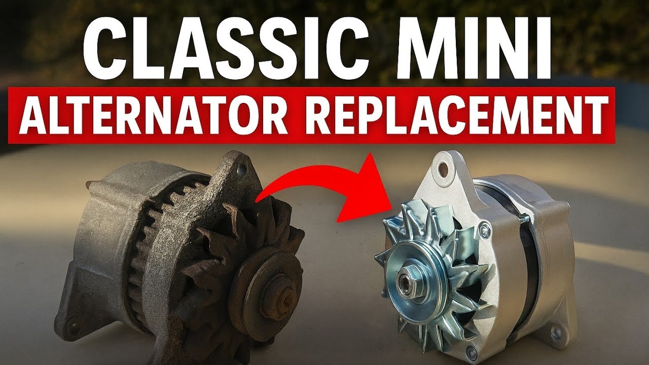 How to replace a classic Mini Alternator- complete DIY guide.