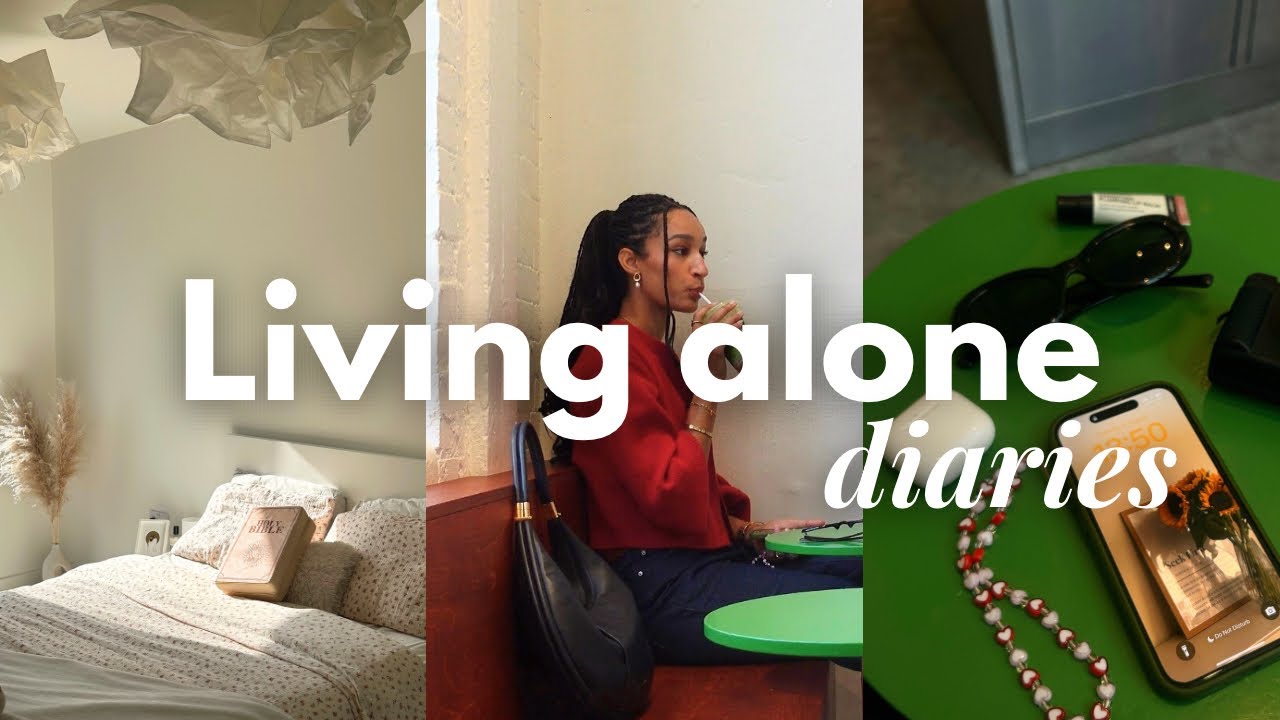 Living Alone Diaries of a Christian girl 🎀 solo matcha date, prayer walks & being a homebody