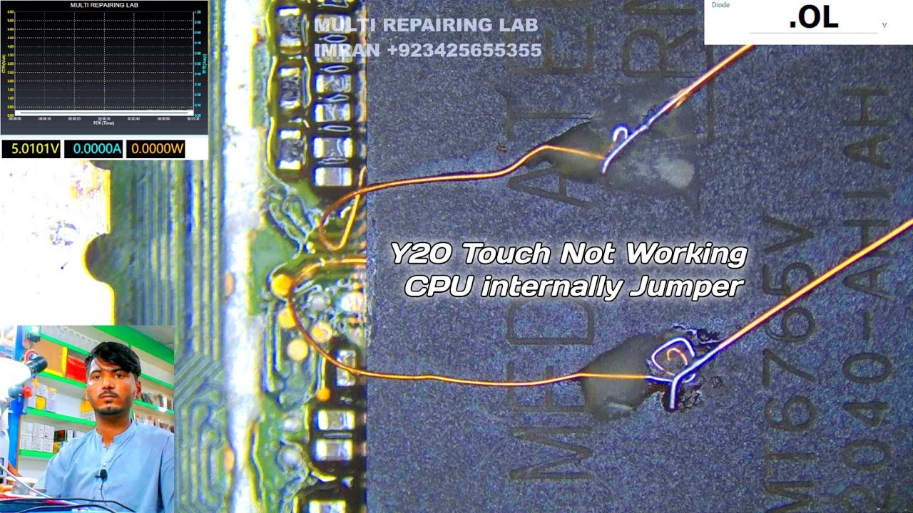 Vivo Y20 Touch Not Working CPU internally Jumper By MULTI REPAIRING LAB