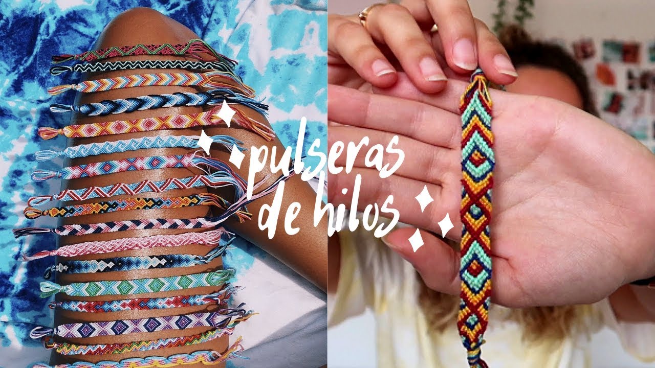 pulseras de hilo ⚡ | tumblr friendship bracelets